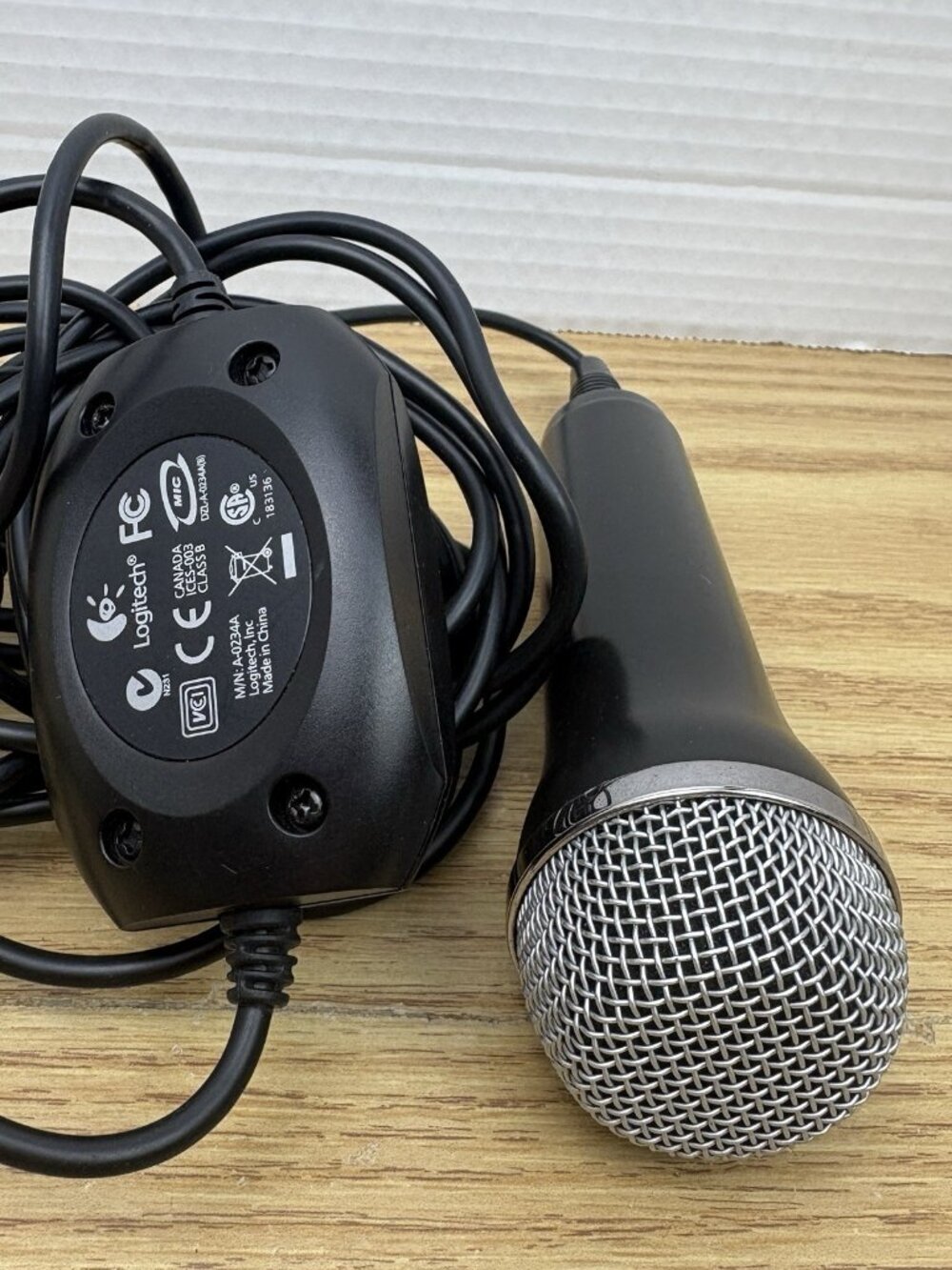 Logitech A-0234A USB Microphone Rock Band Wired Mic Gaming Karaoke PC PS3